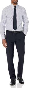 img 1 attached to Non Iron Windowpane Men's Clothing with Tailored Button Collar - BUTTONED