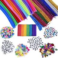 🎨 complete kids art & craft supplies kit for school projects and diy fun – epiqueone 1090pc. assortment set with chenille pipe cleaners, pom poms, googly eyes, craft sticks, buttons & sequins logo