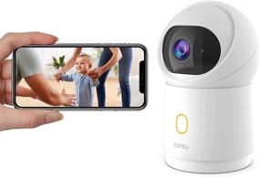 img 4 attached to Kamia 2K Indoor Security Pet Dog Camera DejavuCam PT,4MP 30FPS Panoramic View Control WiFi Baby Monitor with On-Device AI, 2 Way Audio, Night Vision, Motion Tracking, Alexa Compatibility, Gesture Control+