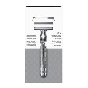 img 3 attached to 🪒 Men's Quad Blade Razor Set by Wilkinson Sword with 5 Refills