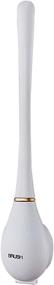 img 4 attached to 🚽 White Silicone Water Drop Toilet Brush and Holder Set - Bathroom Toilet Bowl Cleaning Brush. Wall-Mounted Hygienic Solution for Optimal Toilet Maintenance