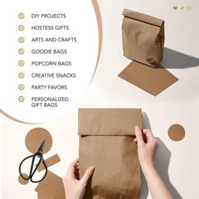 img 2 attached to BonBon Paper Kraft Brown Paper Bag - Small Treat Bags for Candy, Crafts, Gifts & Party Favors (100 Count - Bulk)