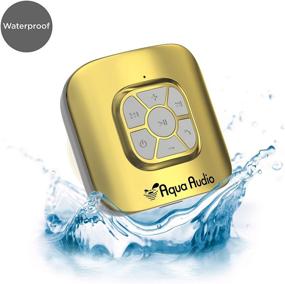 img 3 attached to Gideon Portable Waterproof Bluetooth Speaker With Suction Cup - 10 Hours Playtime/Built-In Mic (Gold)