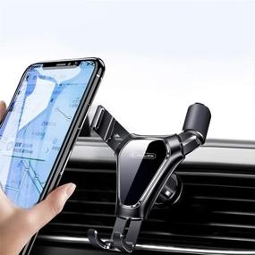 img 4 attached to 📱 JELLICO Car Phone Holder Mount: Secure Vent Phone Holder for iPhone 11 Pro/XS/8/7/6, Galaxy S10/S9, & More