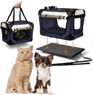 🐾 petluv pull-along rolling pet carrier & travel crate on wheels - locking zippers, cozy plush nap pillow, reduces anxiety - ideal for cats & dogs логотип