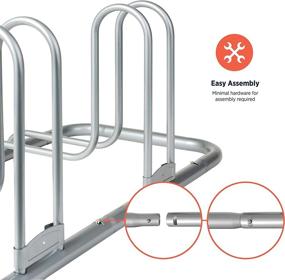 img 2 attached to 🚲 Retrospec Stash Rack Bike Floor Stand: Best Bicycle Storage Organizer for Easy Organization