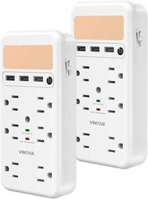 img 4 attached to VINTAR Protector Extender White: ETL Certified Power Strips for Maximum Safety