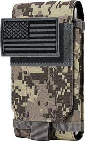 img 4 attached to 📱 Durable IronSeals Tactical Molle Phone Cover Case with Flag Patch - Fits iPhone 13 Pro Max/12 Pro Max/Xs Max, Samsung S21/S20/S10 - Size L