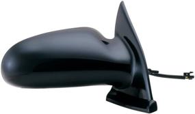img 1 attached to 🔍 Black, Non-Foldaway Power Passenger Side Mirror for Saturn S Series Sedan & Wagon - Custom Fit System