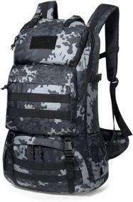 img 4 attached to Mardingtop 40L Tactical Backpack for Camping, Hiking, Military, and Traveling with Rain-cover