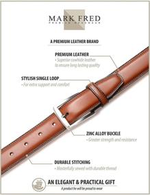 img 1 attached to Mark Fred Genuine Leather Handmade Men's Accessories in Belts