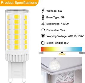 img 3 attached to 💡 Daylight Chandelier Lighting with Dimmable Equivalence