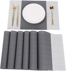 img 4 attached to 🔥 Enhanced Non-Slip Heat Resistant Placemats: Stylish and Functional