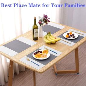 img 2 attached to 🔥 Enhanced Non-Slip Heat Resistant Placemats: Stylish and Functional