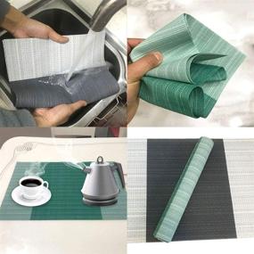 img 3 attached to 🔥 Enhanced Non-Slip Heat Resistant Placemats: Stylish and Functional