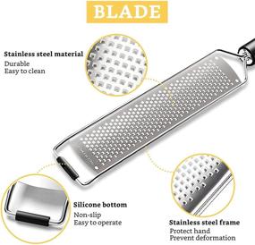 img 3 attached to 🍋 Breezylife Lemon Zester and Cheese Grater: Premium Stainless Steel Blade for Versatile Kitchen Use