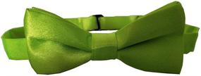 img 3 attached to Enhance Boys' Style with Our Solid Pre-Tied Adjustable Bow Tie for Wedding Party Dress Up