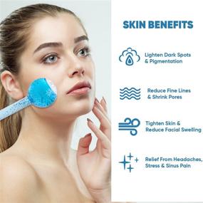 img 1 attached to 🧊 Freezer Safe Facial Ice Globes - Daily Beauty Routines, Tighten Skin, Reduce Puffiness and Headaches, Enhance Circulation and Complexion