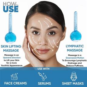 img 3 attached to 🧊 Freezer Safe Facial Ice Globes - Daily Beauty Routines, Tighten Skin, Reduce Puffiness and Headaches, Enhance Circulation and Complexion