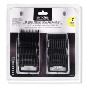 img 1 attached to 💇 Andis Bg Series Premium Metal Clip 7-comb Set: A Reliable Choice for Effortless Grooming, 1 count