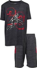 img 2 attached to Athletic Active Performance Graphic T Shirt Boys' Clothing : Clothing Sets