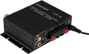 img 3 attached to Kinter K3118: TI Digital Hi-Fi Audio Mini Class D Amplifier for Home, Auto, DIY Arcade Stereo - 12V 3A Power Supply (Black)