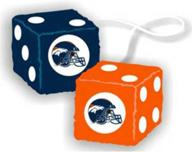 🏈 rev up your ride with nfl fuzzy dice: capture team spirit and style logo