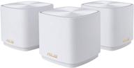 📶 asus zenwifi ax mini mesh wifi 6 system (ax1800 xd4 3pk) - whole home coverage up to 4800 sq.ft & 5+ rooms, aimesh, white logo
