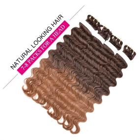 img 1 attached to Pre Feathered Hybrid Synthetic Extensions Braiding