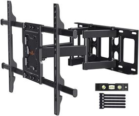 img 4 attached to 📺 Perlegear Full Motion TV Wall Mount Bracket | Dual Articulating Arms | Swivels, Tilts, Rotates | for 37-75 Inch LED, LCD, OLED Flat and Curved TVs | Holds up to 132lbs | Max VESA 600x400mm