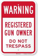 🚫 smartsign reflective warning sign for registered trespassers logo