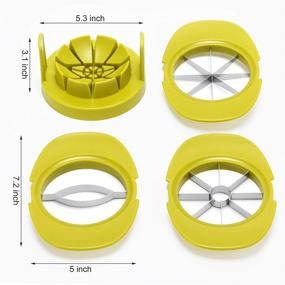 img 3 attached to LANGTO Multifunctional Apple Corer Slicer