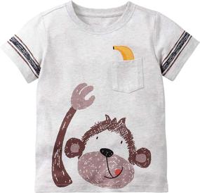 img 2 attached to 👕 Little Bitty Summer Cotton Clothing Sets: Stylish Boys' Clothing Collection