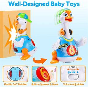 img 1 attached to 👶 OCATO Baby Toys: Musical Crawling Infant Toys for 12-18 Months, Educational Light-up Gifts for 1-5 Year Old Boys & Girls