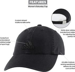 img 2 attached to adidas Women's Saturday Relaxed Fit Adjustable Cap