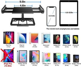 img 2 attached to 📱 Versatile STARTRC Mavic Air 2S Tablet Stand: Securely Mounts 4-12 Inch Smart Phones and iPads for DJI Mini 2/Mavic Air 2/DJI Air 2S/Mini SE/Mavic Mini Remote Controller Accessories