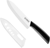 ceramic kitchen knife 6 inch: the ultimate cutlery chef knife with enhanced handle and protective sheath logo