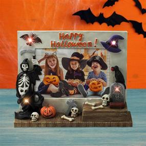 img 3 attached to 🎃 Frightfully Fun: Illuminate Your Memories with FINE PHOTO GIFTS Light Up Halloween Picture Frame