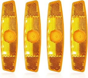 img 3 attached to Labewin Bike Reflector 4Pcs Yellow