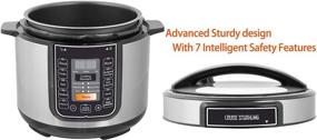 img 2 attached to 🍲 LOUISE STURHLING 10-in-1 Intelligent 6 Qt Pressure Cooker: Versatile, Safe, and Durable with FREE Cookbook!