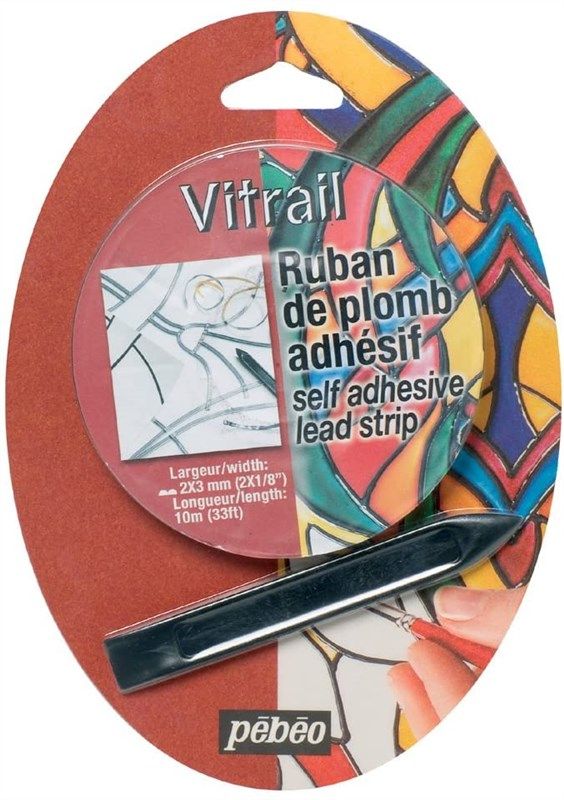 pebeo vitrail self adhesive stained effect 로고
