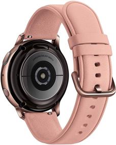 img 2 attached to 🌟 Renewed SAMSUNG Galaxy Active 2 R835U 40mm GPS + LTE Smartwatch, Rosegold Leather Band