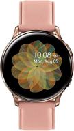 🌟 renewed samsung galaxy active 2 r835u 40mm gps + lte smartwatch, rosegold leather band logo