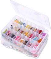 📦 tookmag bead storage organizer for jewelry making: container with 24 adjustable compartments, ideal for buttons and crafts - each grid size: 1.61’’l x 0.8’’w x 1.3’’h (2 pcs) logo