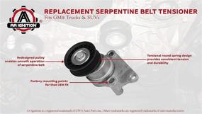 img 1 attached to 🔧 High-Quality Serpentine Belt Tensioner Pulley Assembly - Direct Replacement for Part Numbers 38158, 88929140 - Fits Various Chevy, GMC & GM Vehicles - Including Avalanche, Silverado, Tahoe, Trailblazer, Sierra, Yukon, and Escalade