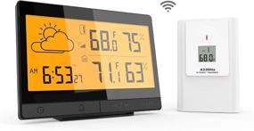 img 4 attached to Ximble Wireless Ambient Weather Station with Humidity Sensors - Accurate Time, Temperature, and Forecast, Remote Outdoor Connectivity, Precision Reliability