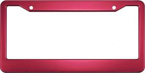 img 4 attached to Special Edition Anodized Aluminum CAR License Plate Frame - Dark Pink