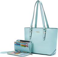 iceblue women's purses and handbags with matching shoulder straps - including wallets logo