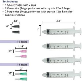 img 2 attached to 🔧 The Beadsmith Glue Syringes - CrystalFX: Perfect Precision Adhesive for Crystals, Rhinestones, Stones, Gems & Jewels - 4 Syringes, 4 Tips, 2 Caps – Ideal for Thick Viscosity Glues!