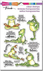 img 1 attached to 🐸 Optimized Search: Stampendous Frog Yoga Clear Stamp Set